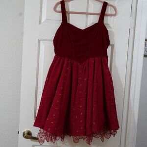 disney Alice through the looking glass red queen of heart dress size large